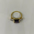 Anello oro 18 kt donna con pietra Ametista e zirconi bianchi | Gioiellitosti.it
